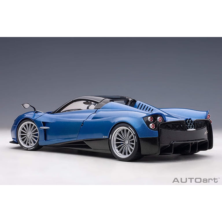 Pagani Huayra Roadster Blue Tricolore Carbon Fiber with Black Top