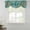 Green, variant on White Boho Tie Up Valance Curtains for Windows, Kitchen Curtains Window Treatments, Retro Ethnic Colorful Flower Aesthetic Art Short Window Shades Valances for Bedroom Bathroom Cafe 42"x18"