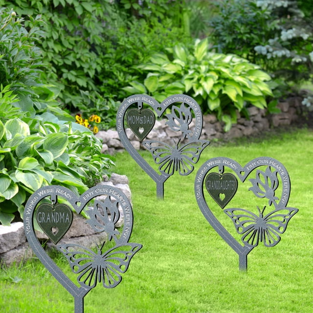 Flmtop Pelouse Piquet Imperméable Galvanisé Jardin Plaque Commémorative Piquets pour la Maison