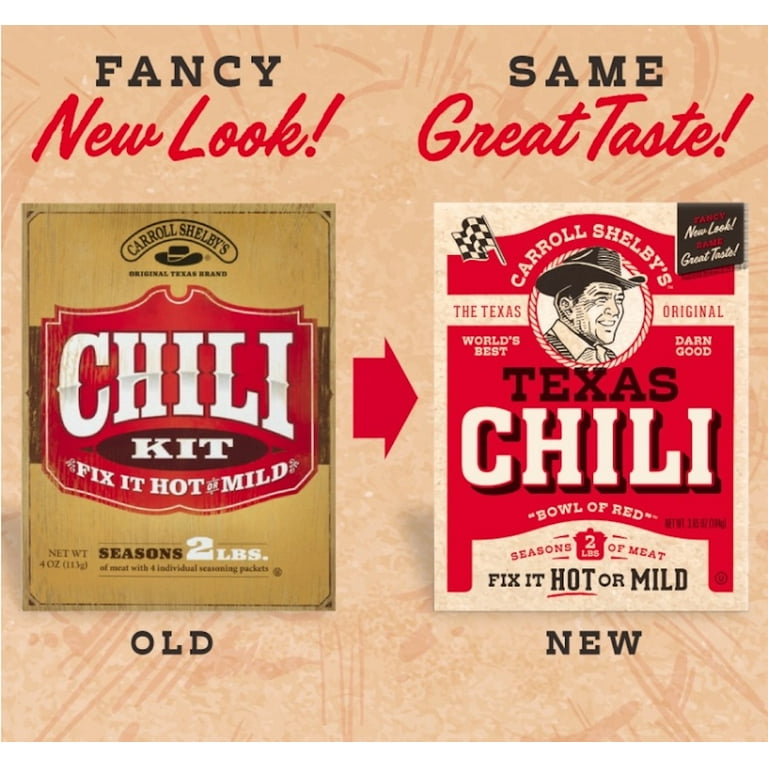 Original Texas Brand Carroll Shelby's Chili Kit Carroll Shelby's