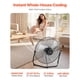 thumbnail image 2 of Ventiladores de piso VEVOR de 20 pulgadas, 3 velocidades, alta velocidad, 4800 CFM x2, 2 of 9
