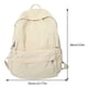 thumbnail image 4 of Mochila de lona Cómoda Bolsa de viaje para estudiante de hombro sólido (Blanco) DQrwqpou Para Estrenar, 4 of 4