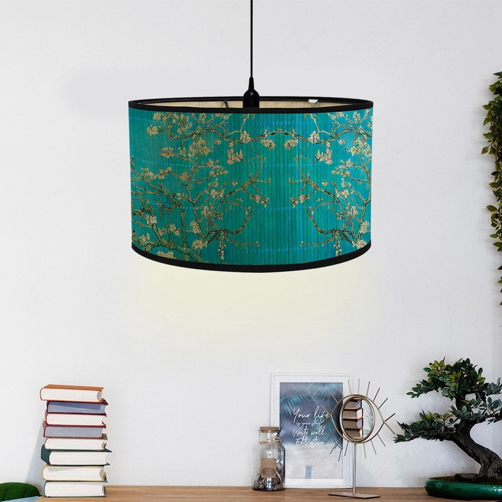 Round Lampshades, Vintage Drum Lampshade Pendant Lamp Shade Light Cover Home Decorative for Table Lamp, Bedside Lamp, Floor Lamp