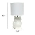 thumbnail image 4 of Simple Designs 12.8"  Ceramic Owl Bedside Table Desk Lamp with Matching Fabric Shade for Home Decor, Bedroom, Nightstand, Living Room, Entryway, Kids' Room, Nursery, Dandelion Yellow, 4 of 9
