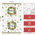 thumbnail image 6 of Holly Berry Merry Christmas Kitchen Towels Dish Towels, 18x26 Inch Leaves Wreath Winter Xmas Holiday Decoration Hand Towels Set of 2, 6 of 6