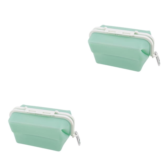 Wosthever Bolsa de almacenamiento de alimentos plegable, contenedor de sellado reutilizable para aperitivos, organizador de nevera, accesorios de despensa Verde 2piezas Wosthever CBP187836