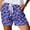 4-Purple, variant on Arlun Womens Trendy 3D Fish Scale Printing Beach Shorts 2026 Fashion Vacation Outfit Ladies Drawstring Waisted Soft Comfortable Loose Wide Leg Casual Shorts 1-Pink XXL
