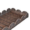 thumbnail image 6 of happimess TRY2001B-3SET Parker Southwestern Cottage Resin Scalloped Rectangular Decorative Serving Trays, Dark Brown (Set of 3), 6 of 7