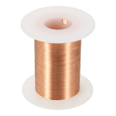 42 AWG Magnet Wire, 42 Gauge Enameled Copper Wires 4 oz Magnetic Coil Wire for Transformer Motor Electric, 155C(311F), Copper Color
