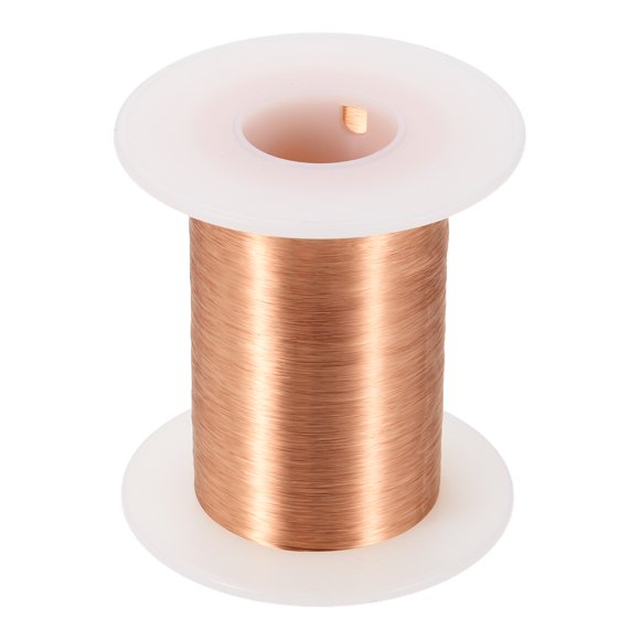 44 AWG Magnet Wire, 44 Gauge Enameled Copper Wires 4 oz Magnetic Coil Wire for Transformer Motor Electric, 155C(311F), Copper Color