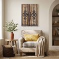thumbnail image 3 of Canvas Wall Art, Wooden Plank Framed Canvas Prints for Living Room Bedroom, Rustic Farmhouse Brown Black Barn Door Large Gallery Wrapped Wall Decor for Home Office, Gifts, 16"x20" Ship Next Day, 3 of 6