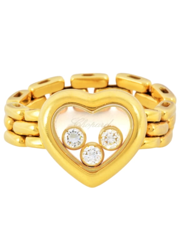 Pre-Owned Chopard Happy Diamonds Ring, approximately 82cm in diameter, 8401-20, 18K Yellow...