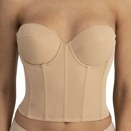 Dominique Women s Brie Backless Strapless Bridal Bra (32A-44F) #6380 - Mocha - 42F