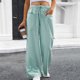 thumbnail image 2 of Pantalones de Mujer Pantalones Casuales Cordón de Cintura Larga con Bolsillo, Poliéster Todas las Estaciones de Ocio, 2 of 8