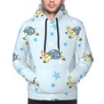 thumbnail image 2 of Bingfone Cartoon Turtle Men's Drawstring Hoodie Long Sleeve Pocket Sweatshirts-Large, 2 of 6
