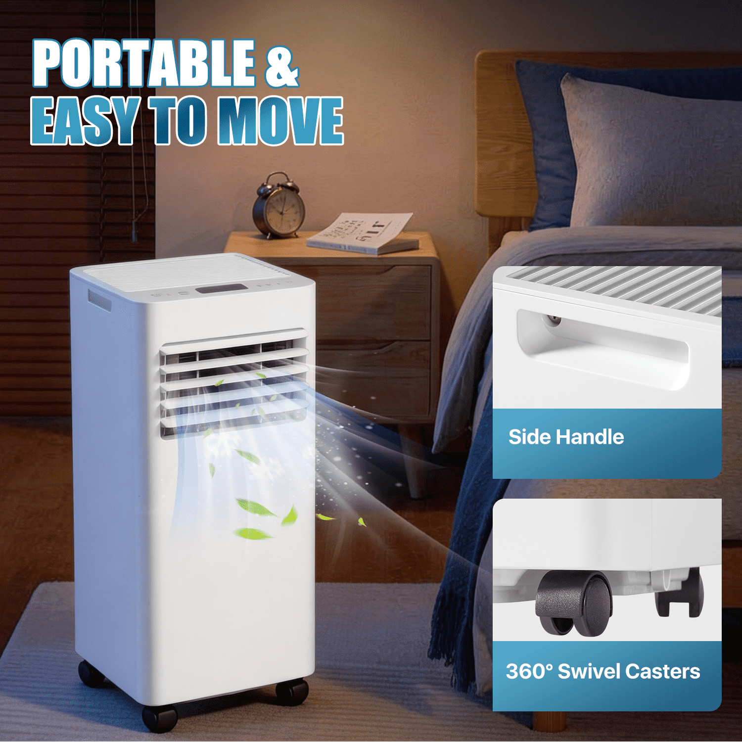 Aoxun 8000BTU Portable 3-in-1 Apartment Cooling Unit w