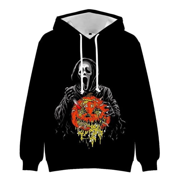 Scream Hoodie Merch Ghostface Halloween Scary Movie Sweatshirt Autumn For Men/Women Long Sleeve Pullover