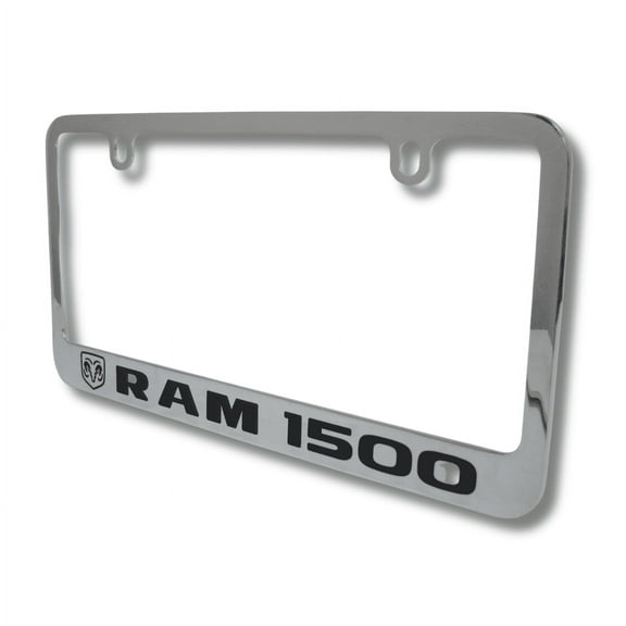 RAM Trucks 1500 Logo Chrome Zinc Metal License Plate Frame Official Licensed