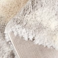 thumbnail image 5 of SAFAVIEH Cloud Rachelle Distressed Polyester Shag Area Rug, Ivory/Gray, 5'3" x 7'7", 5 of 7