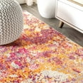 thumbnail image 4 of JONATHAN Y CONTEMPORARY POP 2 x 8 Runner Rug, Modern Abstract - Pink/Orange, CTP108C-28, 4 of 9