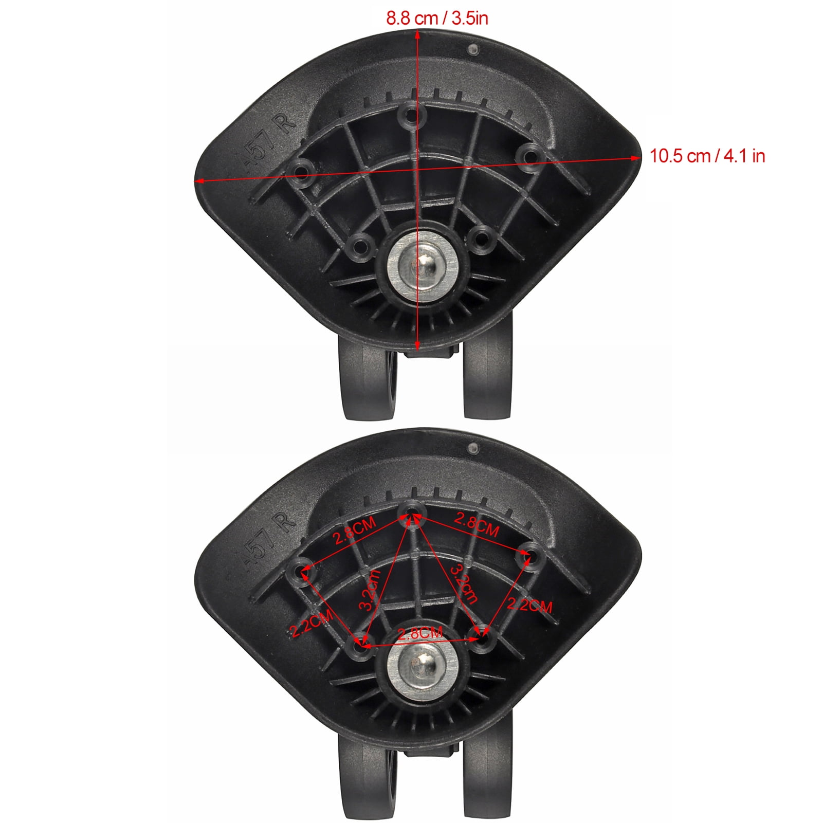 Replacement Luggage Wheels, Suitcase Wheels Swivel Luggage Wheel for Repair Replacement