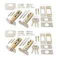 thumbnail image 6 of Brinks Keyed Entry Classic Bell Style Doorknob and Deadbolt Combo Twin pack, Satin Nickel Finish, 6 of 14