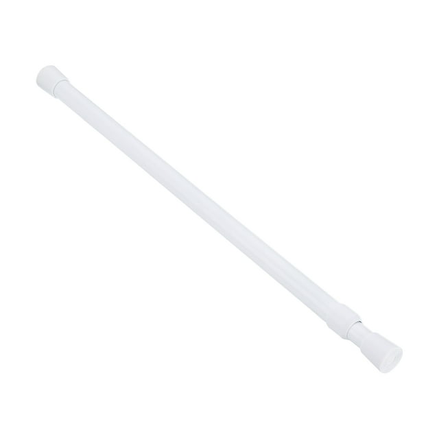 Tringle à Rideau à Tension, Réglable de 59 à 110 Pouces, 0.79 Pouces Dia Tringle à Ressort Blanche Extensible Sans Perçage