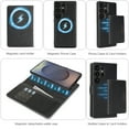 thumbnail image 4 of Allytechgroup 3 in 1 Wallet Case for Samsung Galaxy S23 Ultra,Detachable Back Cover & Cards Holder Compatible with Mag-safe Shockproof RFID Blocking Stand Phone Case for Samsung Galaxy S23 Ultra,Black, 4 of 8