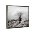 thumbnail image 4 of Stupell Industries Cowboy Trotting in Nature Landscape Photography Gray Floater Framed Canvas Art Print Wall Art, 31 x 25, 4 of 10