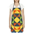 thumbnail image 2 of ZNDUO Square Triangle Geometry Pattern Apron, Adjustable Bib Soft Chef Aprons, 2 of 8