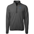 thumbnail image 2 of Men's Cutter & Buck  Gray/Black Florida Gators Cascade Eco Sherpa Fleece Quarter-Zip Pullover Jacket, 2 of 3