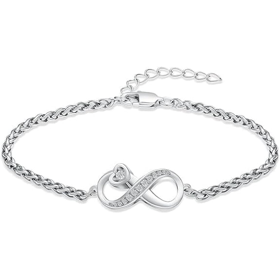 Infinity Urn Bracelet for Ashes Women Men Stainless Steel Cremation Jewelry Adjustable Bangle Memorial Keepsake for Ash Holder