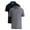 Black Soot/Charcoal Grey Heather, variant on George Men’s and Big Men’s Pique Polo Shirt, 2-Pack, Sizes S-3XL