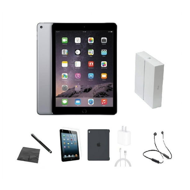 Restored Apple iPad Air 2 A1566 (WiFi) 16GB Space Gray Bundle w 