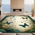 Insect Area Rug Design&I 6'x9' Ultra Soft Area Rug, Geometric Insect Butterfly Print ...
