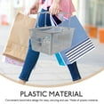 thumbnail image 4 of OUNONA Shopping Basket Plastic Grocery Basket Grey 1Set For Snack Shops, 4 of 8