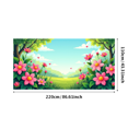 thumbnail image 1 of Floral Backdrop Decoration with Daisies Pattern Perfect for Photography Props Party Supplies Event Background Banner Wedding Decor, 1 of 4