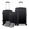 thumbnail image 1 of Juego de 3 Maletas de Viaje Rumbo Rigidas Negro 20 24 28 Pulgadas, 1 of 9