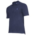 thumbnail image 2 of U.S. POLO ASSN. Polo de hombre - Piquet, logotipo bordado, algodón elástico Azul marino L (Large), 2 of 3