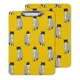 thumbnail image 1 of Inkdotpot Decorative Clipboard Letter Size Clipboard with Low Profile Clip,Retractable Key Hole for Hanging Paperboard for Office School w/ Free Marker & Eraser,Raccoon-9x12.5 Inch, 1 of 7