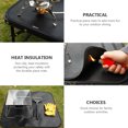thumbnail image 2 of Shisuyan Fireproof Mat Outdoor Silicone Coated Glass Fiber Cloth Families Thanksgiving 1 Set, 2 of 9