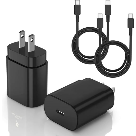 for Galaxy Super Fast Charging Cord Type C Charger, 25w Android Phone Charger Block &10ft USBC to USB-C Cable S26 S25 S24 S23 S22 S21 S20 (Ultra/Plus), iPad Pro/Air/Mini/Tab 2Pack