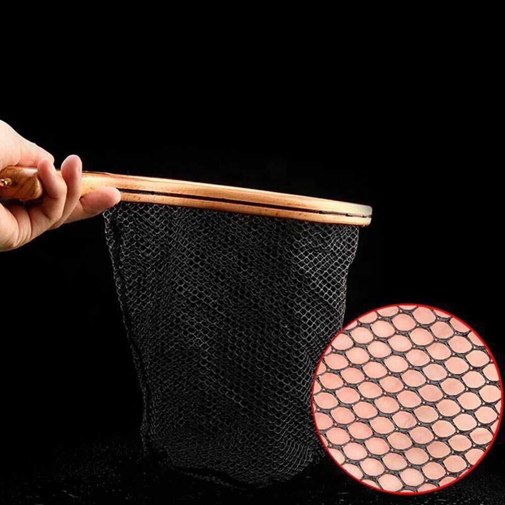 Beisidaer Fly Fishing Net Landing Catch Release Net Wooden Frame Stream Fishing Net