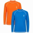thumbnail image 4 of iXtreme Boys Rash Guard - 2 Pack Quick Dry UPF 50+ Sun Protection Swim Shirt for Boys (8-18), 4 of 7