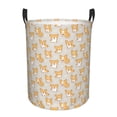 thumbnail image 6 of Lsque Corgi Dog pattern Laundry Hamper Basket, Tall Woven Rope Hamper Basket for Clothes, Lightweight Storage Basket, Collapsible Waterproof-Medium, 6 of 8
