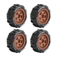 thumbnail image 1 of HILABEE 4 Pieces RC Off Road Buggy Wheels 2.8x1inch Replacement for 1: 14 Scale Lightweight Accessory Spare Parts Quick Installation Brown, 1 of 9