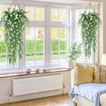 thumbnail image 5 of Artificial Fake Hanging Eucalyptus Plants Vine Hanging Plant Outdoor UV Resistant, Plastic Plants Artificial Greenery for Bedroom Wall Decor Wedding Party Room Aesthetic Stuff, 5 of 7