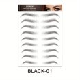 thumbnail image 1 of 6D Eyebrow Tattoos Stickers Makeup Long Lasting Black Brown Eyebrow Sticker Hair-Like Waterproof Natural Fake Eyebrow Stickers For Brow Grooming Shaping, 1 of 5