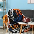 thumbnail image 4 of Chicago Fans Blanket Gifts for Football, Let''s Go Chicago Soft Lightweight Flannel Throw Blankets for Football Players/Lovers 50x60 Inch, 4 of 6