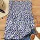 thumbnail image 4 of ICHUANYI Clearance Women's Casual Strapless Bandeau Tank Top Printed Vest Off The Shoulder Blouse(Blue, S) ICHUANYI WER2023080901231, 4 of 5